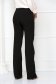 Black trousers flared slightly elastic fabric long - StarShinerS high waisted 3 - StarShinerS.com