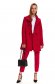 Red coat casual straight long sleeve from thick fabric 4 - StarShinerS.com