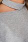 Bluza dama SunShine gri casual din material moale cu croi larg si decupaj la umar 4 - StarShinerS.ro