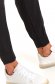Black trousers casual medium waist conical accessorized with belt 5 - StarShinerS.com