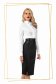 Office midi pencil black skirt from ecological leather high waisted 6 - StarShinerS.com