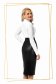 White office flared women`s shirt thin fabric 2 - StarShinerS.com