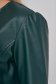 Rochie din piele ecologica verde-inchis midi in clos cu accesoriu tip curea - SunShine 6 - StarShinerS.ro