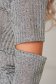 Rochie SunShine gri casual cu un croi mulat cu maneci decupate din material tricotat 4 - StarShinerS.ro