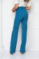 Pantaloni din stofa usor elastica verde petrol lungi evazati cu talie inalta - StarShinerS 3 - StarShinerS.ro