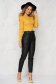 Bluza dama din tricot reiat mustarie mulata cu umeri cu volum si pietre strass - SunShine 2 - StarShinerS.ro