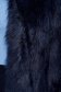 Darkblue gilet from ecological fur with inside lining with straight cut 4 - StarShinerS.com