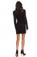 Black skirt short cut high waisted from velvet fabric aims 3 - StarShinerS.com