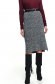 Grey skirt knitted fabric midi high waisted 1 - StarShinerS.com