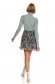 Blue skirt casual short cut cloche from veil fabric with ruffle details 3 - StarShinerS.com