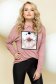 Knitted lightpink sweater elegant flared 2 - StarShinerS.com