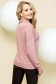 Knitted lightpink sweater elegant flared 3 - StarShinerS.com