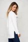 Sporty loose fit StarShinerS white women`s blouse with lace details 2 - StarShinerS.com