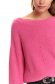 Pulover Top Secret roz casual tricotat cu croi larg 5 - StarShinerS.ro