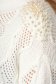 Pulover SunShine alb lung tricotat cu croi larg si aplicatii cu perle 4 - StarShinerS.ro