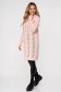 Lightpink knitted long sweater flared with pearls 3 - StarShinerS.com