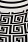 Rochie SunShine alba tricotata din material reiat elastic si fin cu imprimeu grafic si cu un croi mulat 4 - StarShinerS.ro