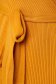 Rochie din tricot reiat mustarie cu decolteu petrecut accesorizata cu cordon - SunShine 4 - StarShinerS.ro