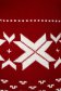Rochie din tricot rosie scurta cu un croi drept si imprimeu festiv - SunShine 6 - StarShinerS.ro