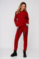 Pantaloni din material elastic rosii conici cu elastic in talie - StarShinerS 4 - StarShinerS.ro