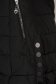 Geaca SunShine neagra din fas captusita cu blana subtire cu gluga detasabila 5 - StarShinerS.ro