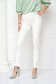 Ivory trousers high waisted conical long slightly elastic fabric - StarShinerS 4 - StarShinerS.com