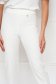 Ivory Slightly Elastic Fabric Trousers with High Waist - StarShinerS 4 - StarShinerS.com