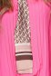 Bluza dama SunShine roz office cu croi larg plisata cu guler tip esarfa 4 - StarShinerS.ro