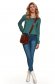 Blue trousers denim conical high waisted 4 - StarShinerS.com