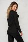 Sporty loose fit StarShinerS black women`s blouse with lace details 2 - StarShinerS.com