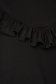 Sporty loose fit StarShinerS black women`s blouse with lace details 4 - StarShinerS.com
