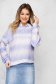 Women`s blouse purple knitted loose fit from fluffy fabric degrade 1 - StarShinerS.com
