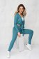 Knitted sport 2 pieces turquoise tented with trousers women`s blouse 5 - StarShinerS.com