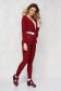 Trening SunShine visiniu mulat cu pantaloni cu elastic in talie si bluza cropped 5 - StarShinerS.ro