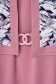 Pink dress pencil slightly elastic fabric elegant midi accessorized with belt 4 - StarShinerS.com