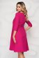 Dress pink office a-line cloth slightly elastic fabric with rounded cleavage 2 - StarShinerS.com