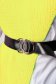 Camasa dama SunShine galbena cu croi larg suprapunere de material cu accesoriu tip curea 4 - StarShinerS.ro