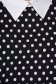 Black dress dots print airy fabric straight 4 - StarShinerS.com