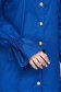 Rochie SunShine tip camasa albastra din material subtire accesorizata cu fundite cu croi larg midi 4 - StarShinerS.ro
