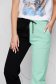Pantaloni SunShine verzi din bumbac cu talie inalta cu elastic in talie 4 - StarShinerS.ro