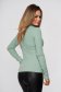 Mint women`s blouse knitted from striped fabric tented crystal inscriptions high collar 2 - StarShinerS.com