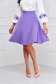 StarShinerS purple skirt high waisted elegant cloche midi with pockets without clothing 1 - StarShinerS.com