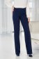 Pantaloni din stofa usor elastica bleumarin lungi evazati cu talie inalta - StarShinerS 1 - StarShinerS.ro