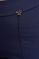 Pantaloni din stofa usor elastica bleumarin lungi evazati cu talie inalta - StarShinerS 6 - StarShinerS.ro