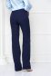 Navy blue flared long trousers made of slightly elastic fabric with high waist - StarShinerS 4 - StarShinerS.com