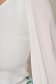 Bluza dama StarShinerS ivoire eleganta cu un croi mulat cu maneci transparente 4 - StarShinerS.ro