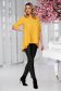 StarShinerS mustard loose fit asymmetrical women`s blouse 3 - StarShinerS.com