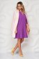StarShinerS purple short cut loose fit cloth dress with 3/4 sleeves 3 - StarShinerS.com