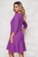 StarShinerS purple short cut loose fit cloth dress with 3/4 sleeves 2 - StarShinerS.com