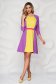 StarShinerS purple short cut cloth a-line dress with rounded cleavage 3 - StarShinerS.com